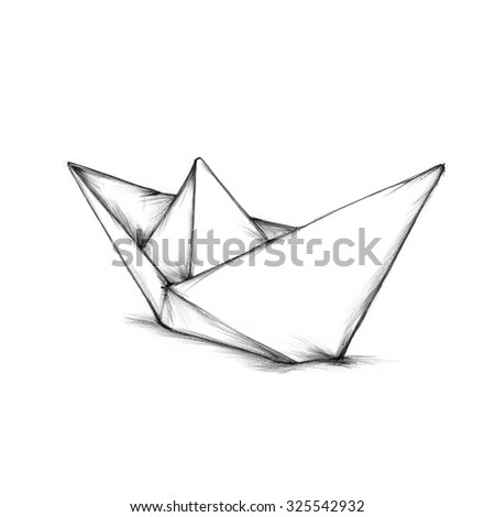 Simple Paper Boat Stock Illustration 325542932 - Shutterstock