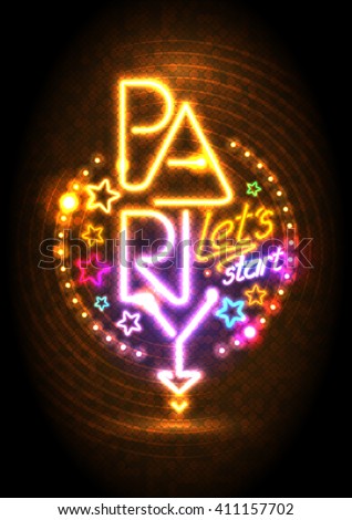 Passion Pink Neon Lights Party Design Stock Vector #0: stock vector let s start party design mock up neon lights vibrant style signboard cocktail party poster Passion Pink Neon Lights Party Design Stock Vector #0: stock vector let s start party design mock up neon lights vibrant style signboard cocktail party poster