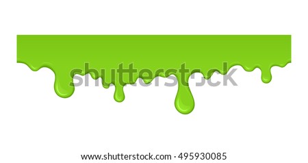 Green Slime Dripping Radioactive Splash Liquid Stock Vector 495930085 ...