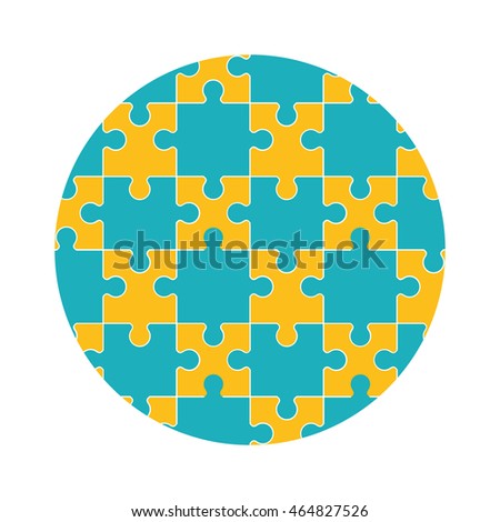 vector circle jigsaw Vectors Images, Free Royalty & Stock Circle Puzzle Images