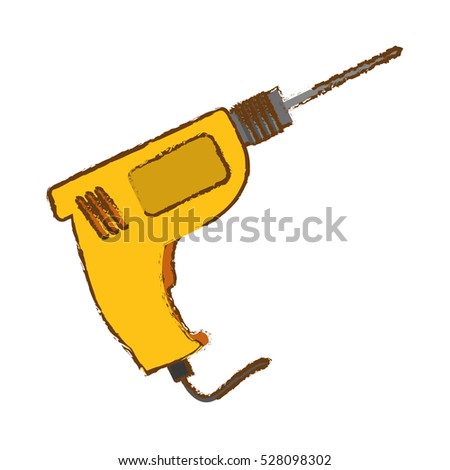 vector glue super tube yellow background illustration metal cartoon drill sketch repair draw concept tools icon shutterstock