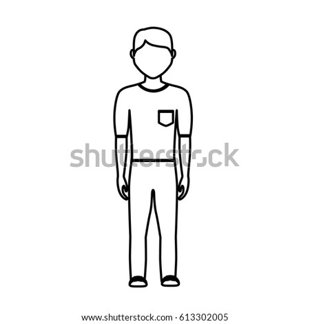 Man Cartoon Icon Stock Vector 613302005 - Shutterstock