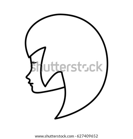 Beauty Girl Face Stock Vector 48079489 - Shutterstock