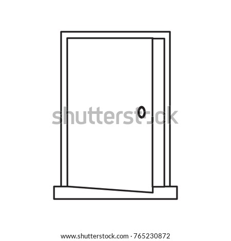 Open Doors Abstract Sketch Illustration Stock Illustration 101600977