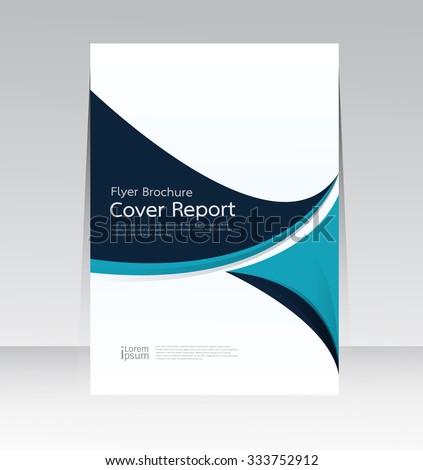 Vector design for Cover Report Annual Flyer Poster in A4 size