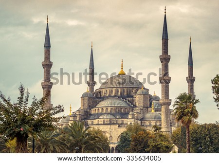 mosque istanbul landmark islam famous shutterstock architecture minarets turkey ancient four speyer ottoman cloudy sky