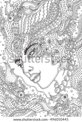 baby fish coloring pages portrait - photo #21
