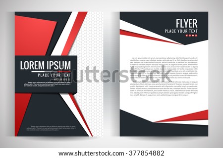 Abstract vector modern flyers brochure / annual report /design templates / stationery with white background in size a4