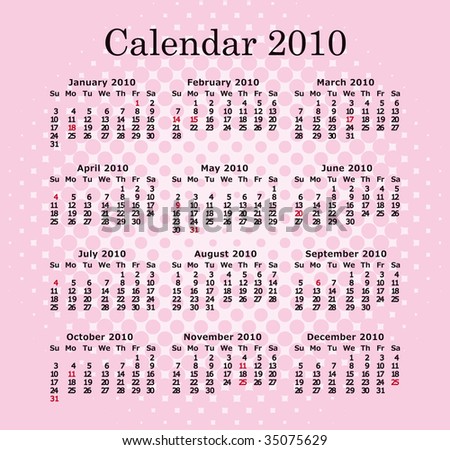 2010 march calendar
