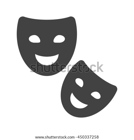 Two Masks Stock Vector 450337258 - Shutterstock