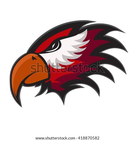 Professional Sports Logo Hawks Stock Vector 418870582 - Shutterstock