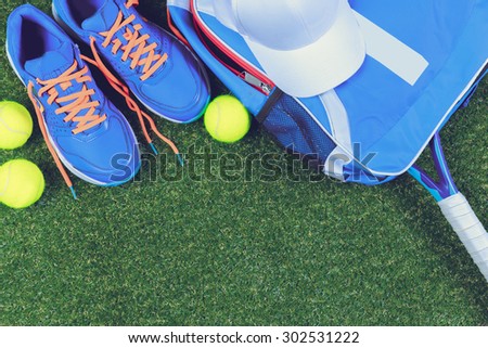 Various Sport Tools On Grass Stock Photo 522863668 - Shutterstock