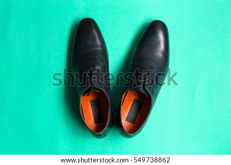 Leather men's shoes