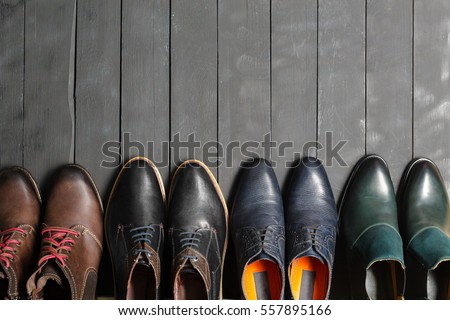 Leather men's shoes