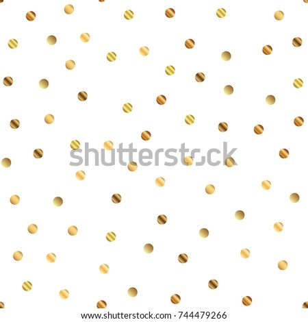 Gold Glitter Background Polka Dot Vector Stock Vector 567582367 ...