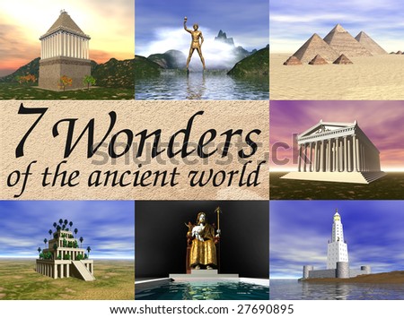 Seven wonders of the ancient world!!! 3D reconstructions.