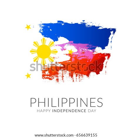 Illustration Philippines Independence Day Greeting Card ...