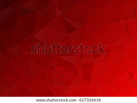 Red White Polygonal Mosaic Background, Vector illustration, Creative Business Design Templates