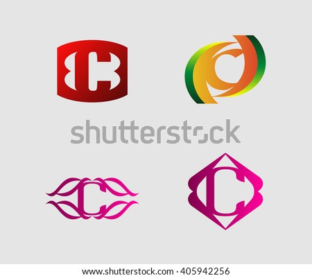 Abstract 3d Vector Icons Such Logos Stock Vector 47380267 - Shutterstock