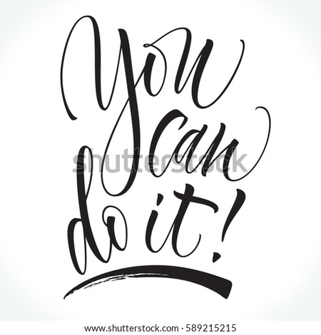 You Can Do Motivational Phrase Modern Stock Vector 589215215 - Shutterstock