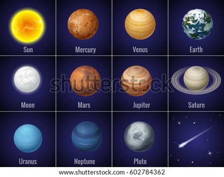 Rendered Image Planets Some Moons Our Stock Illustration 163792934 ...