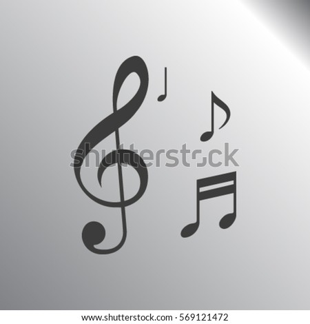 Collection Vector Musical Notes Stock Vector 188874791 - Shutterstock