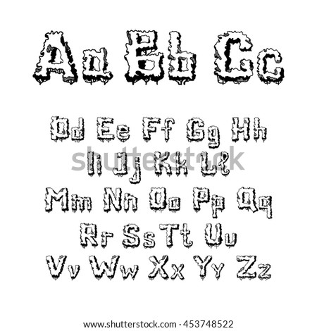 Spray Graffiti Tagging Font Signs Crown Stock Vector 704360128 