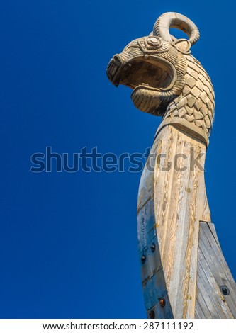 Head Dragon On Front Viking Ship Stock Photo 106688456 - Shutterstock