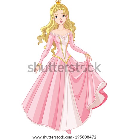 Set Cartoon Princesses Clip Art Stock Vector 103558619 - Shutterstock