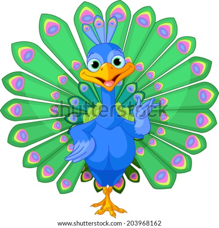 Peacock cartoon Stock Photos, Images, & Pictures | Shutterstock