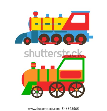 Toy Train Vector Illustration Stock Vector (Royalty Free) 546693505