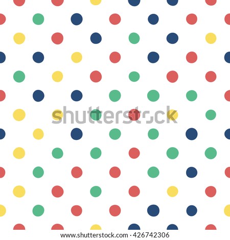 Bright Polka Dots Background Rainbow Colors Stock Illustration 16189666 ...