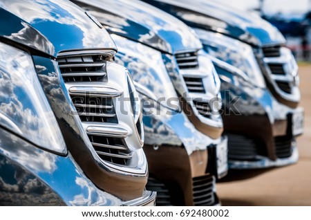 Car Mercedes Benz. Russia, Moscow. July 2017