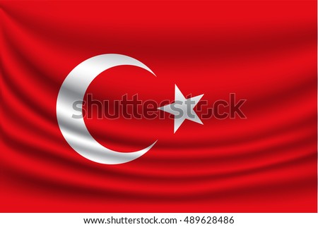 Turkish Flag Stock Vector 106397894 - Shutterstock