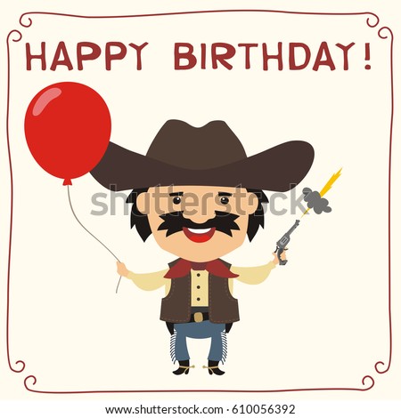 Happy Birthday Cowboy Clip Art