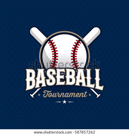 Baseball Tournament Professional Logo Stock Vector 391938382 - Shutterstock