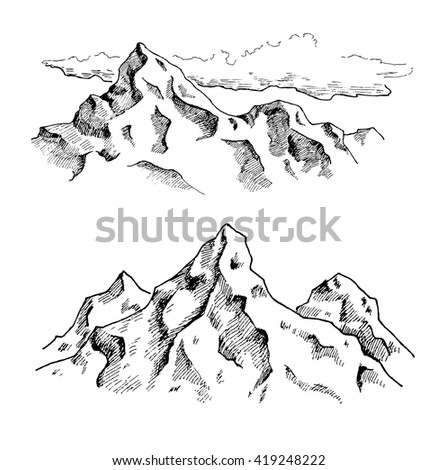 Hiking Round Illustration Lines Stock Illustration 265478516 - Shutterstock