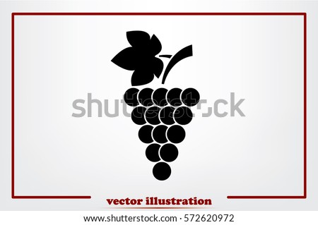 Grapes icon vector illustration.