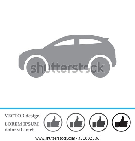 Car Outline Vector Illustration Stock Vector 114172192 - Shutterstock