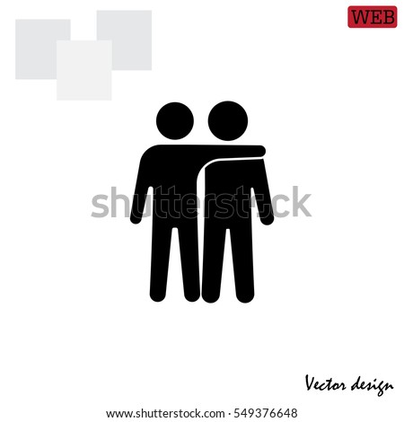 Friends Icon Vector Illustration Friendship Sign Stock ...