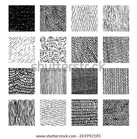 Vector Texture By Ink Pen Stripes Stock Vector 265992185 - Shutterstock
