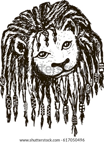 Free Free Lion With Dreads Svg 885 SVG PNG EPS DXF File