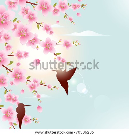 Hummingbird silhouette Stock Photos, Images, & Pictures | Shutterstock
