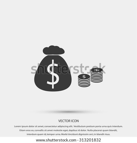 Money Bag Icon Stock Vector 342520991 - Shutterstock