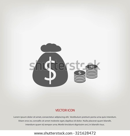 Money Bag Icon Stock Vector 315254141 - Shutterstock