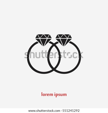 Diamond Ring Abstract Logo Vector Stock Vector 231606670 - Shutterstock