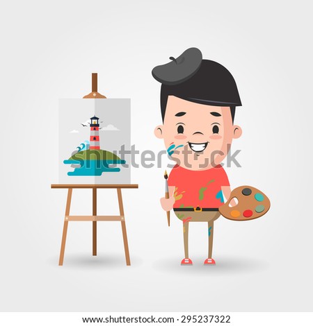 Artist Cartoon Stock Images, Royalty-Free Images & Vectors | Shutterstock
