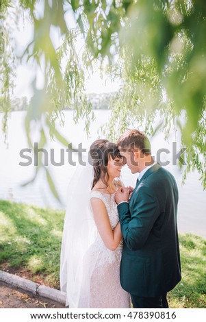 https://thumb9.shutterstock.com/display_pic_with_logo/2982691/478390816/stock-photo-happy-bride-and-groom-on-their-wedding-day-wedding-couple-in-the-woods-near-the-lake-478390816.jpg
