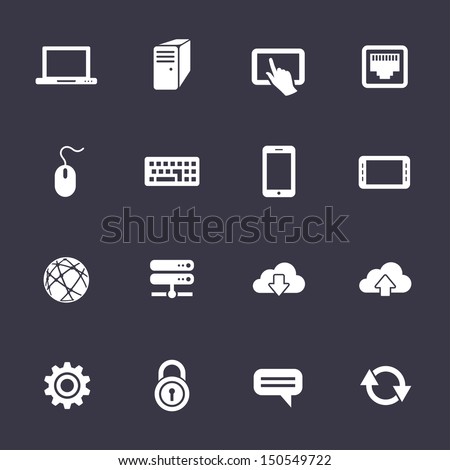 Simplus Series Icon Set Network Mobile Stock Vector 112433756 ...