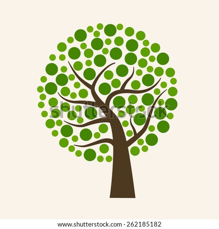 Neonic Flower S Quot Trees Quot Set On Shutterstock Tree Logo Green Tree Ecology Illustration Symbol Icon Vector Design Stock Vector Image